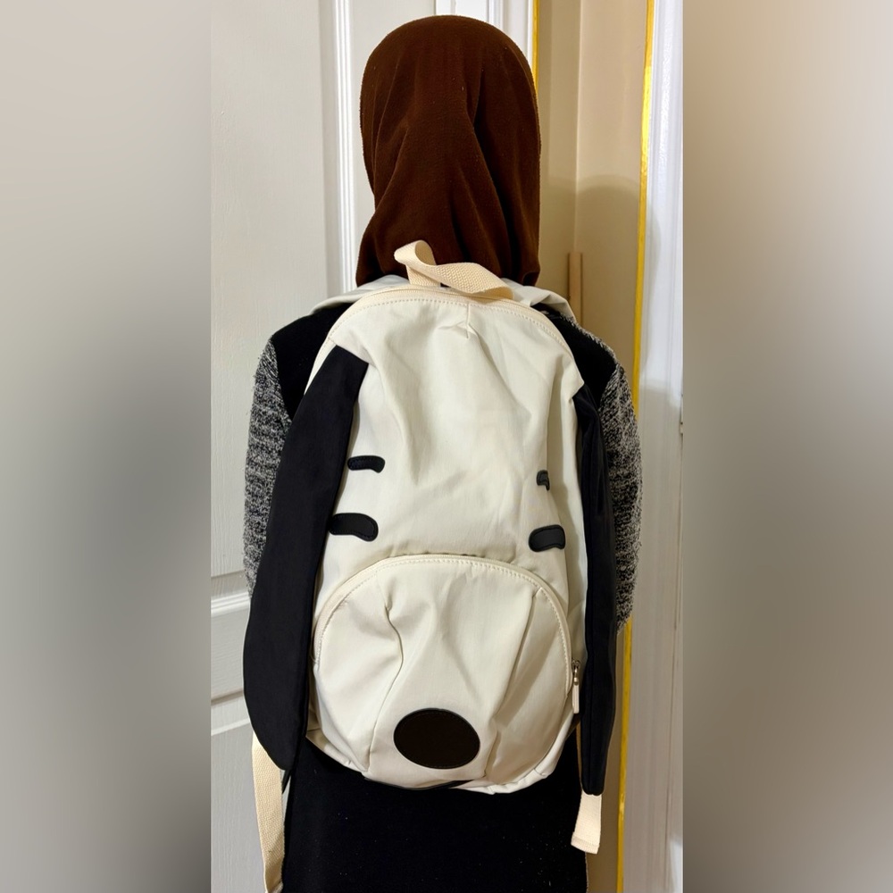 Snoopy Cream and Black Backpack